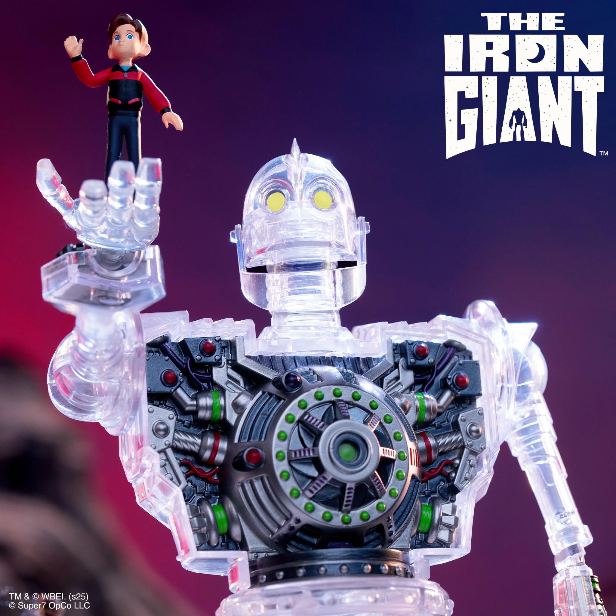 Super7 The Iron Giant Super Cyborg removable panels reveal inner components