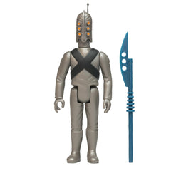 Close-up of X-1 armored metallic-silver detailing by Super7