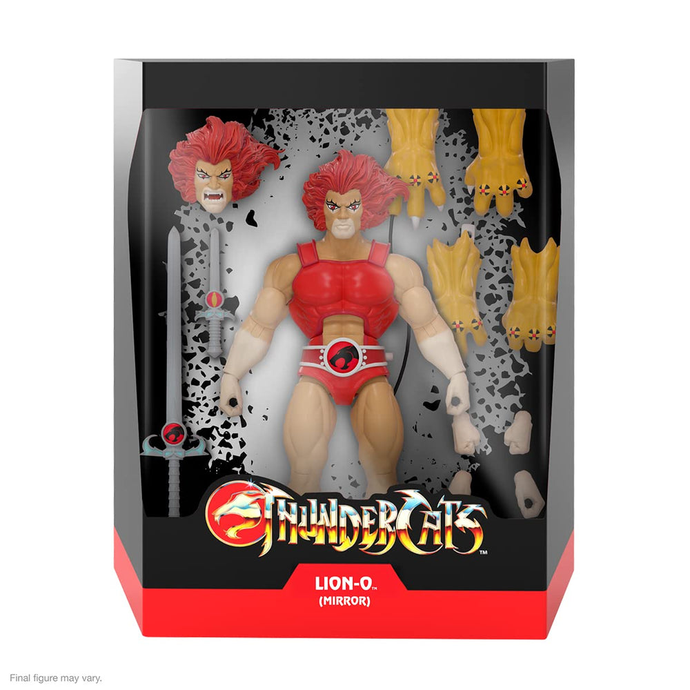 Super7 Lion-O Mirror back view reveals sculpted cape lines and poseability