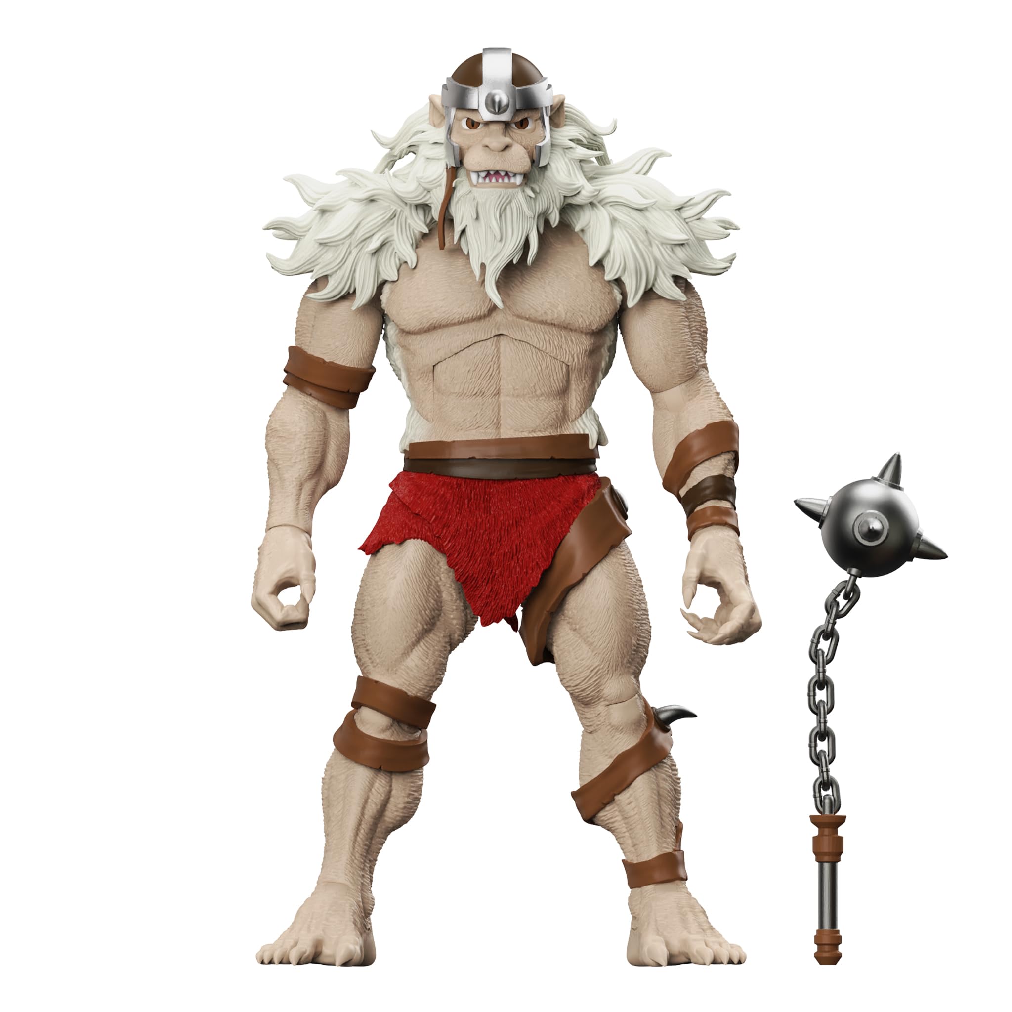 Monkian flail accessory with real chain for dramatic action.