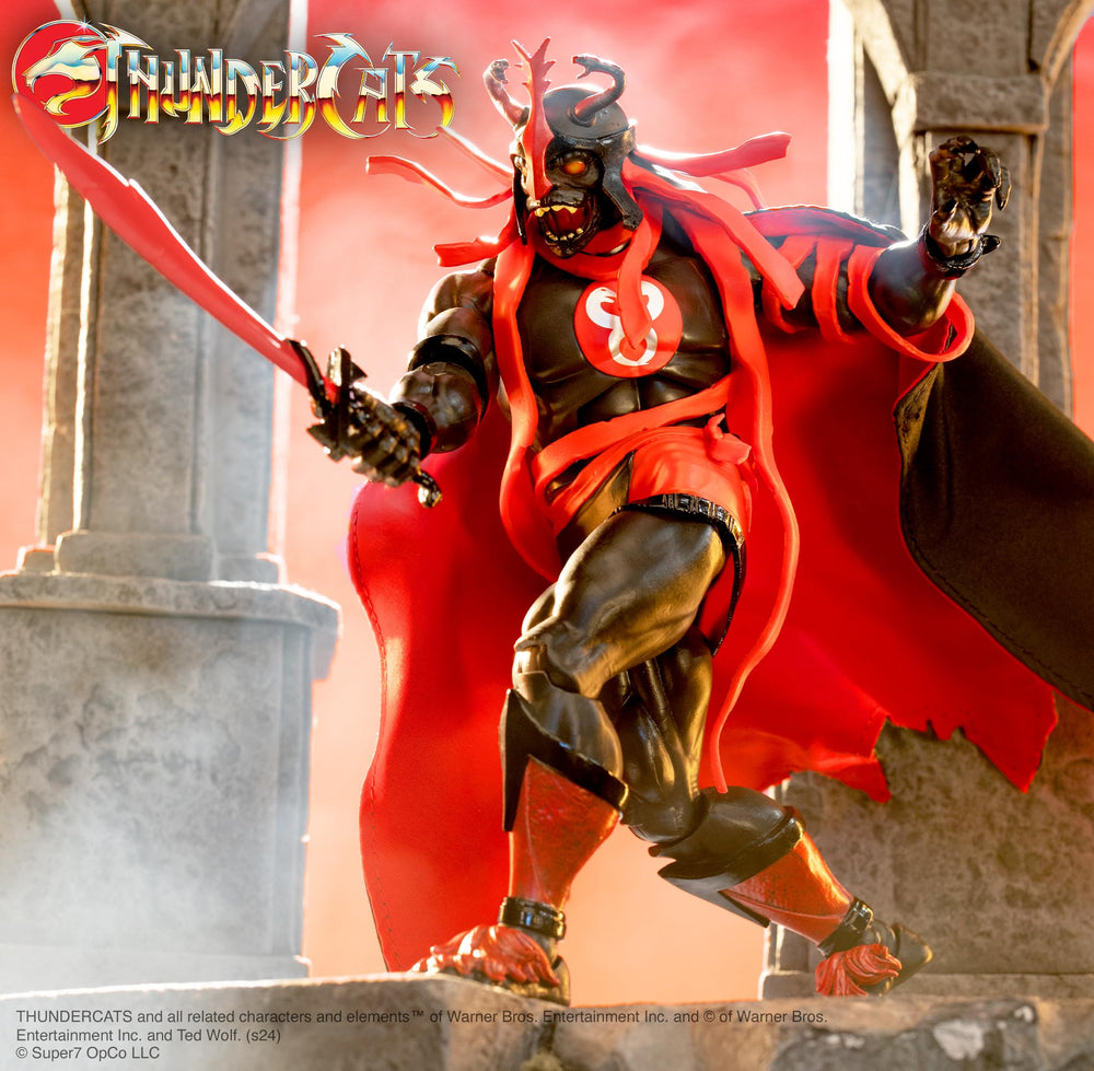 Mumm-Ra soft goods cape adds authentic drape and silhouette.