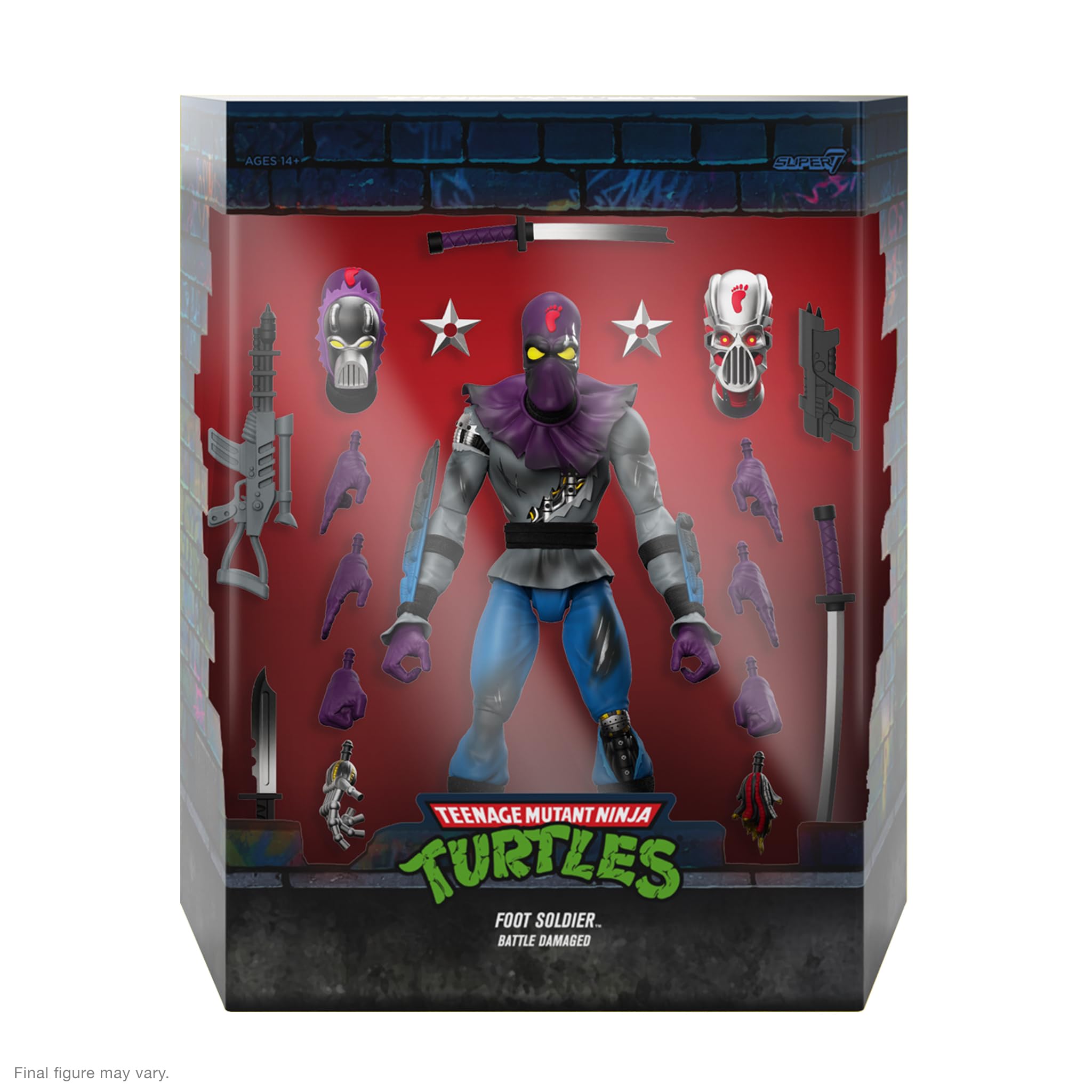 Super7 Foot Soldier interchangeable heads and hands for dynamic posing
