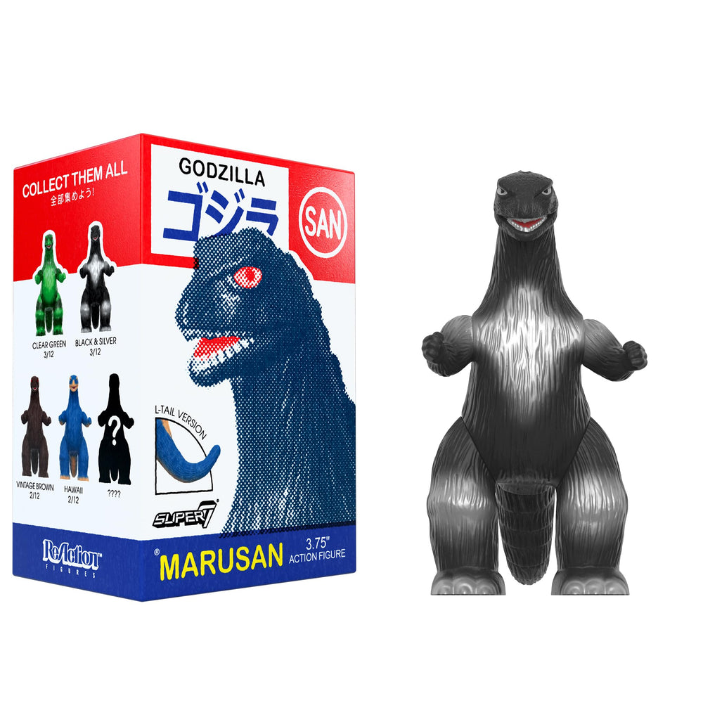 Super7 Toho Marusan Godzilla Clear Green variant, enhances your kaiju collection with translucent flair.