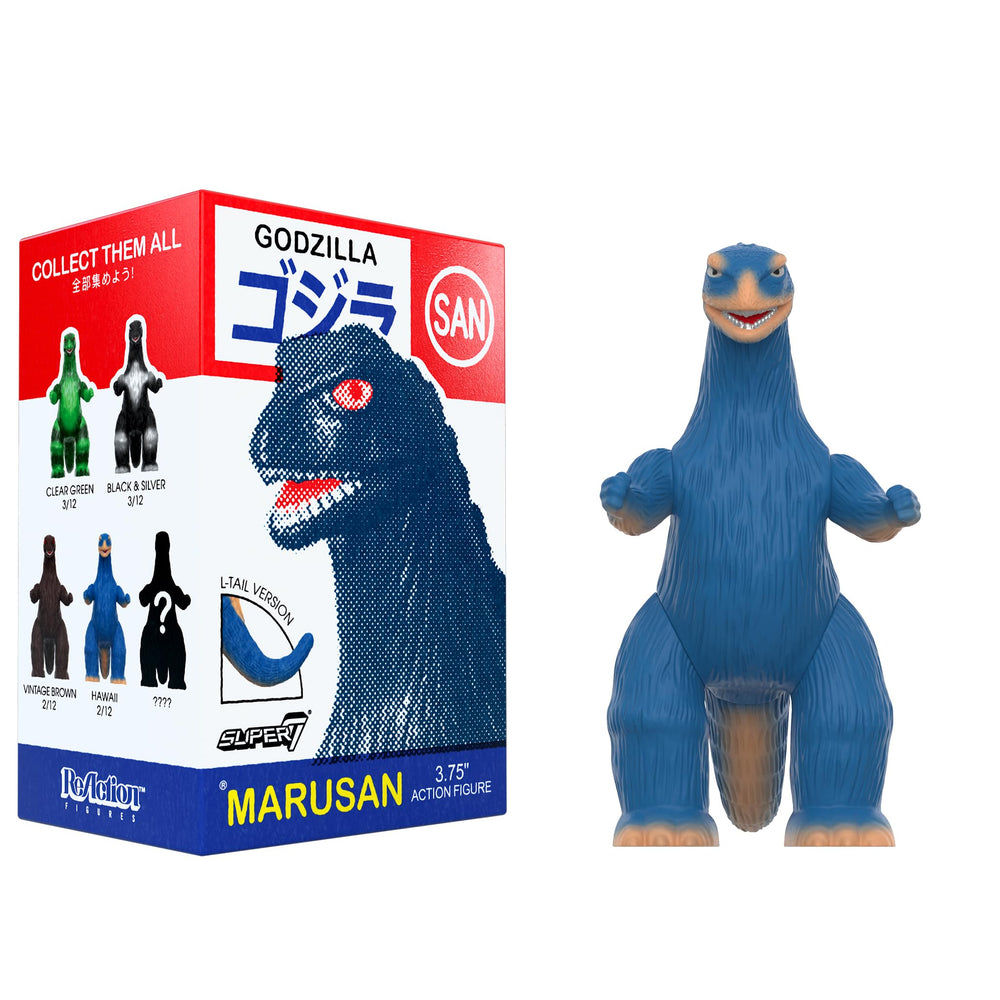 Super7 Toho Marusan Godzilla Vintage Brown variant, warms display with vintage nostalgia.