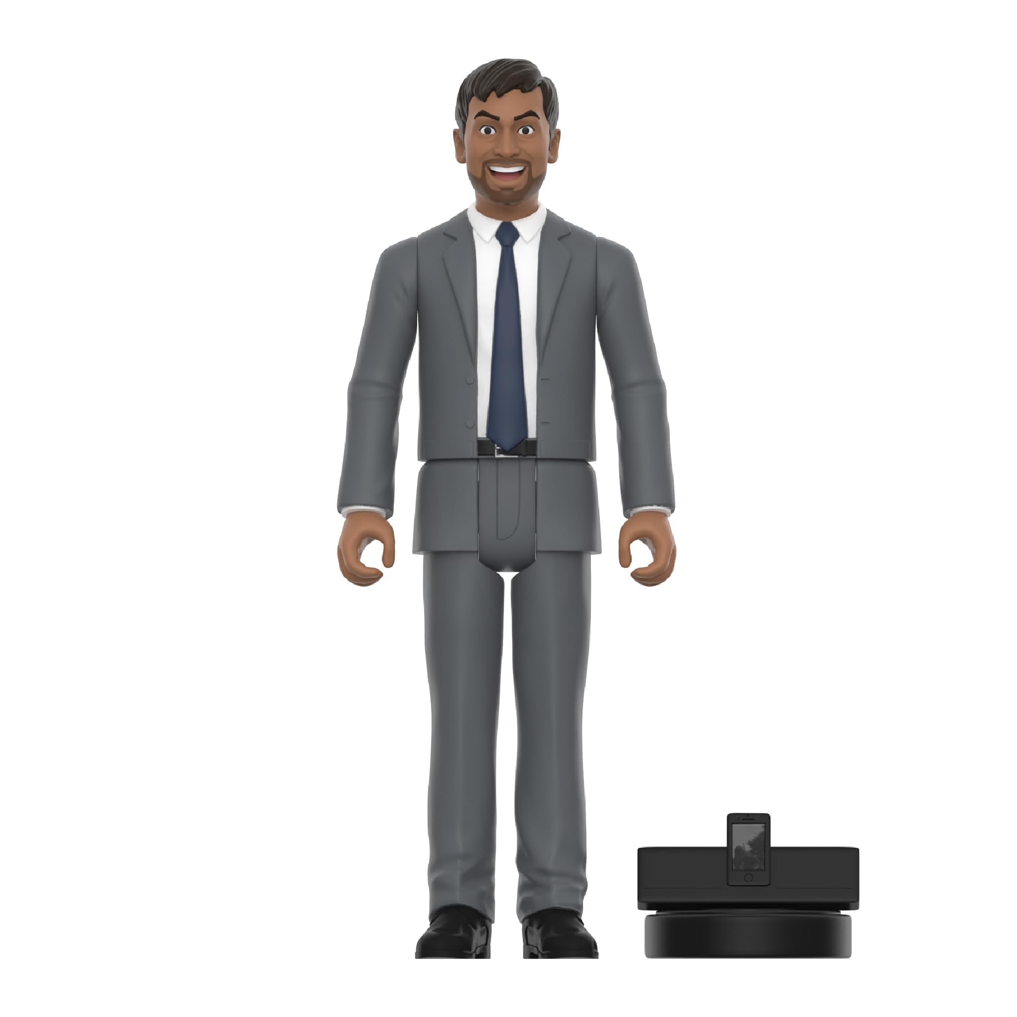 Super7 Tom Haverford 3.75-inch figure ready for desk display.