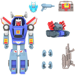Super7 Tracks with interchangeable heads and hands enabling dynamic posing and iconic cartoon re-creations.