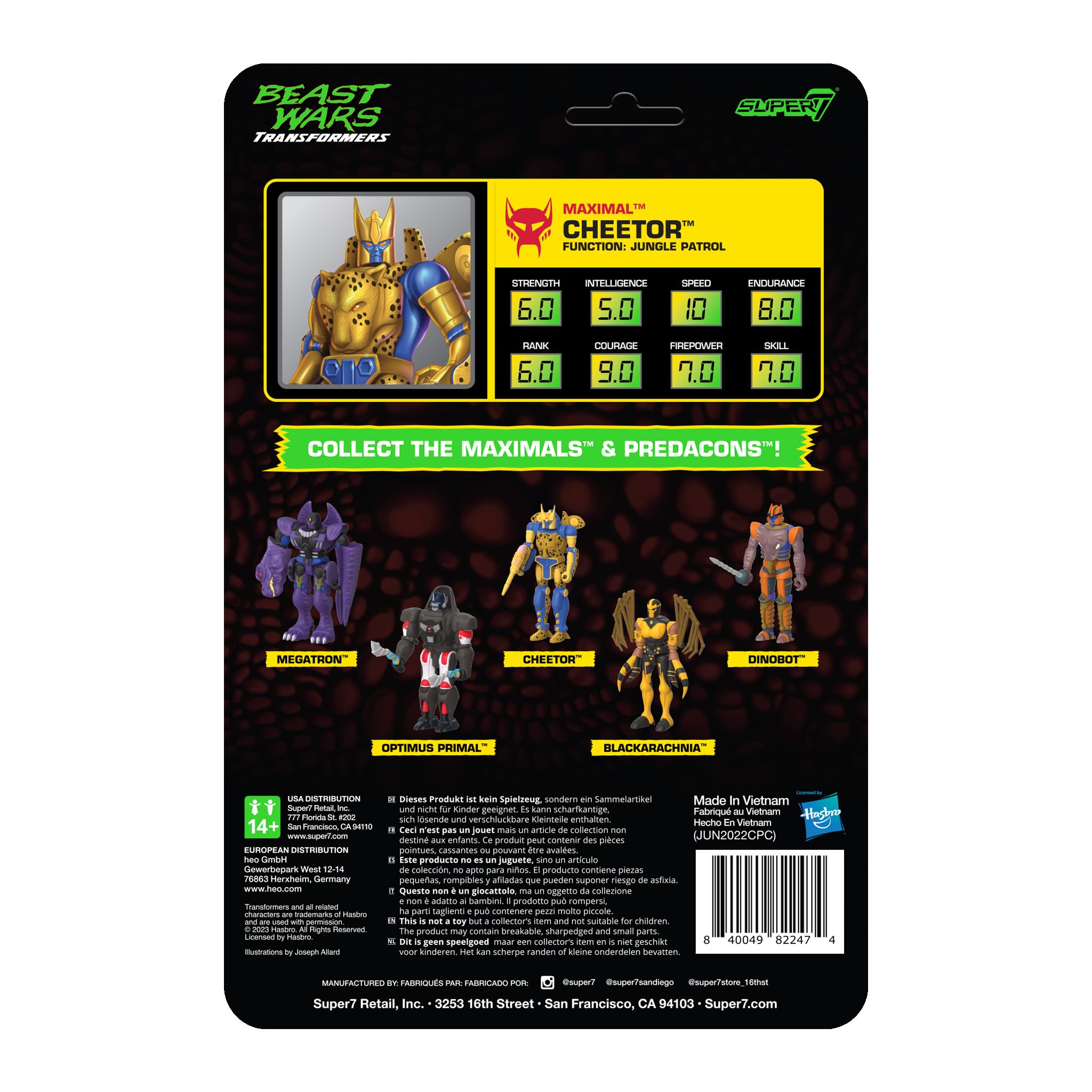 Compact 4-inch Cheetor pose-ready figure for display and play