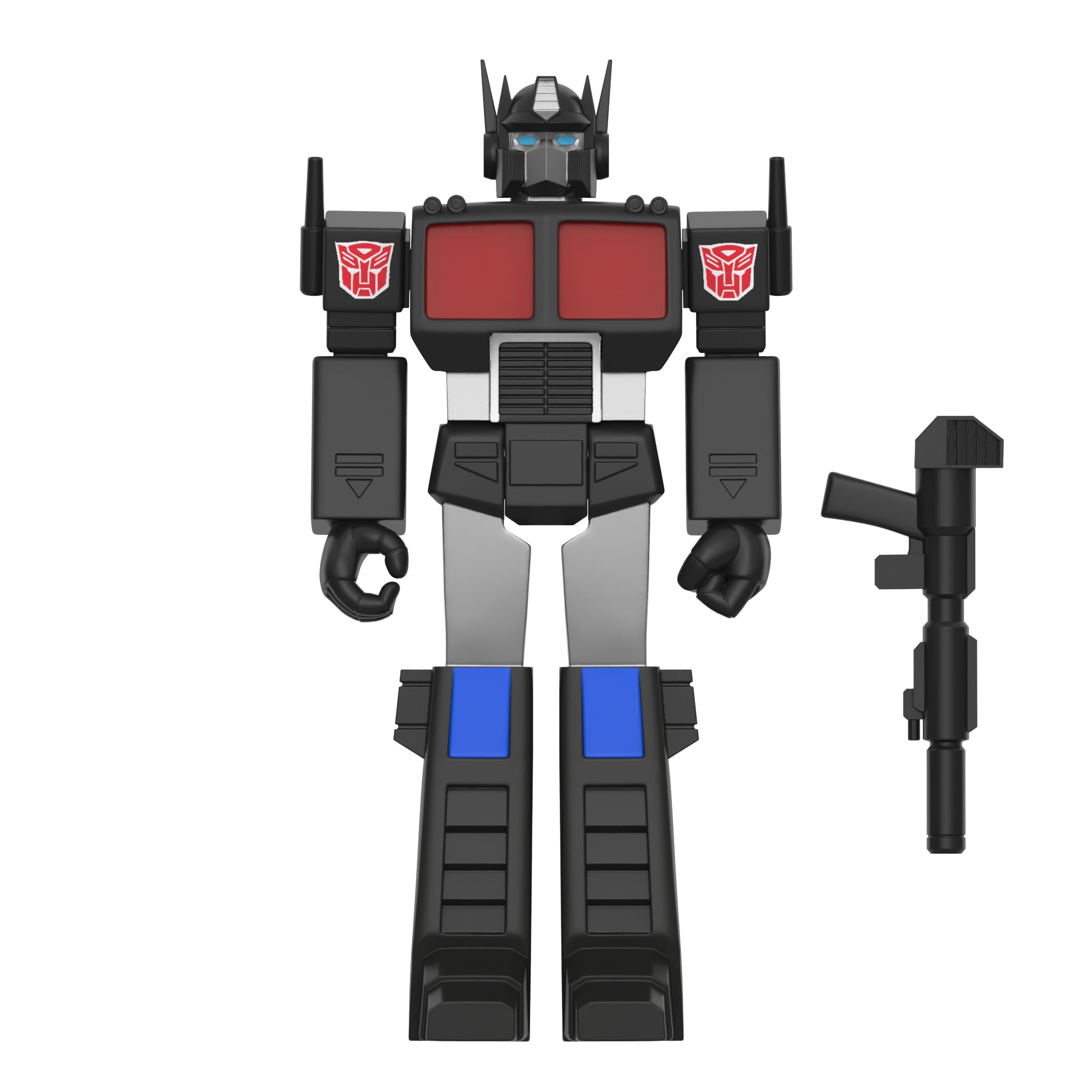 Super7 Optimus Prime Nucleon Quest figure ready for shelf display.