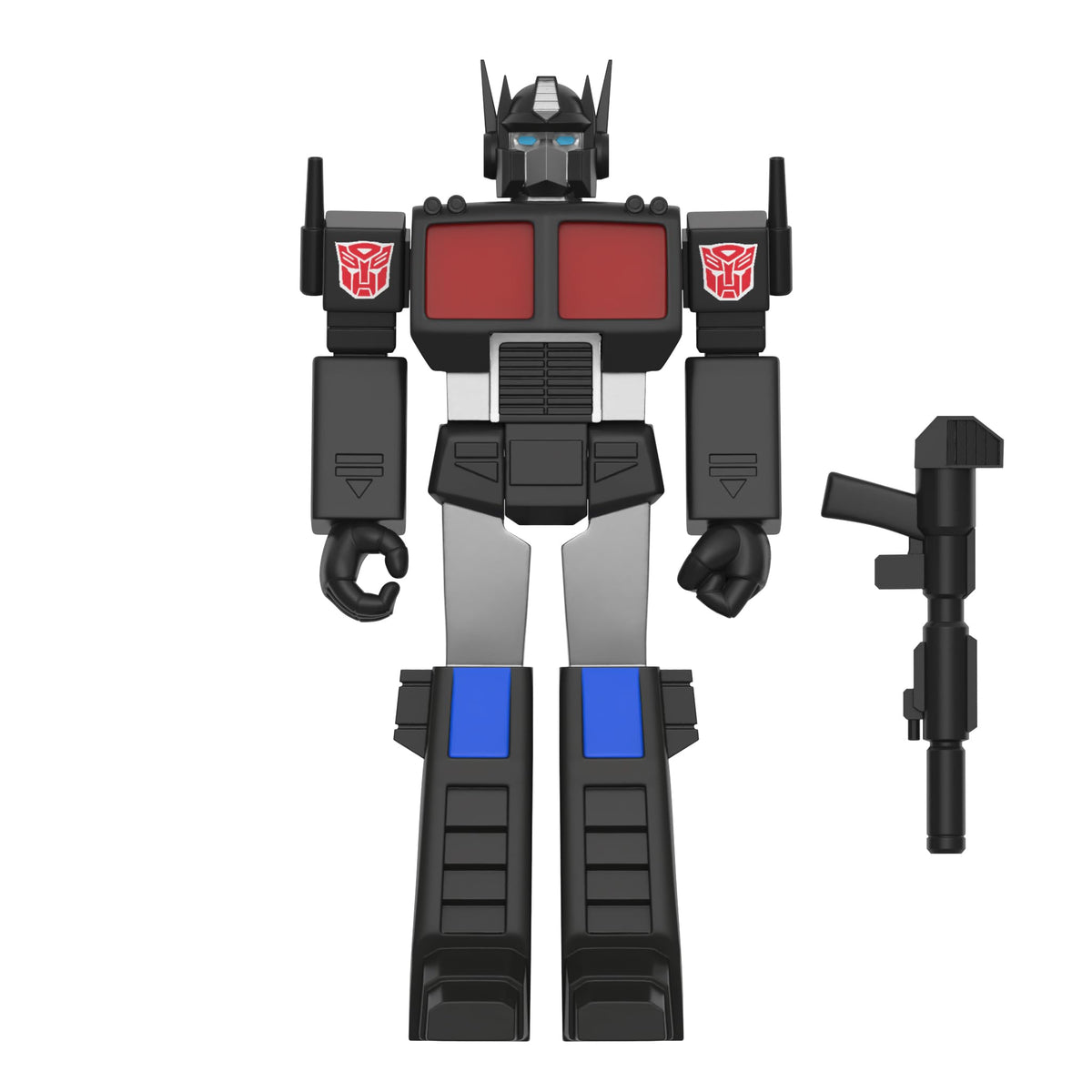 Super7 Optimus Prime Nucleon Quest figure ready for shelf display.