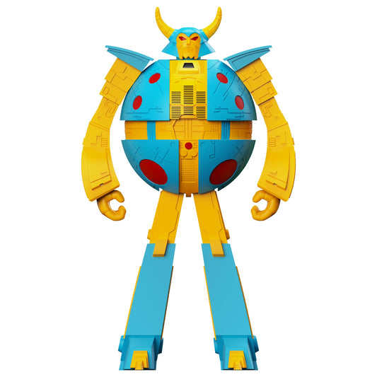 Unicron figure on retro card invites shelf display and photography tribute.