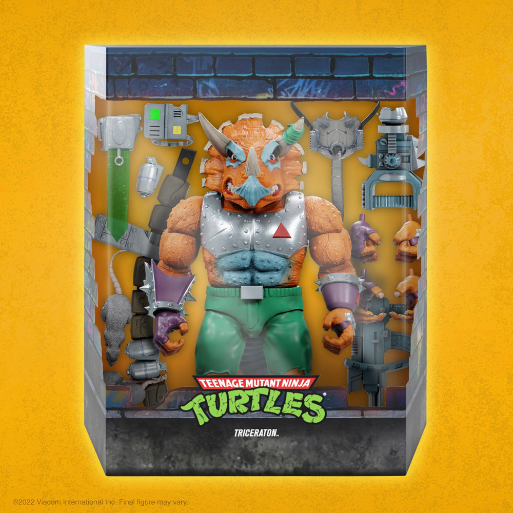 Super7 Triceraton 8-inch scale figure compatible with other ULTIMATES! TMNT