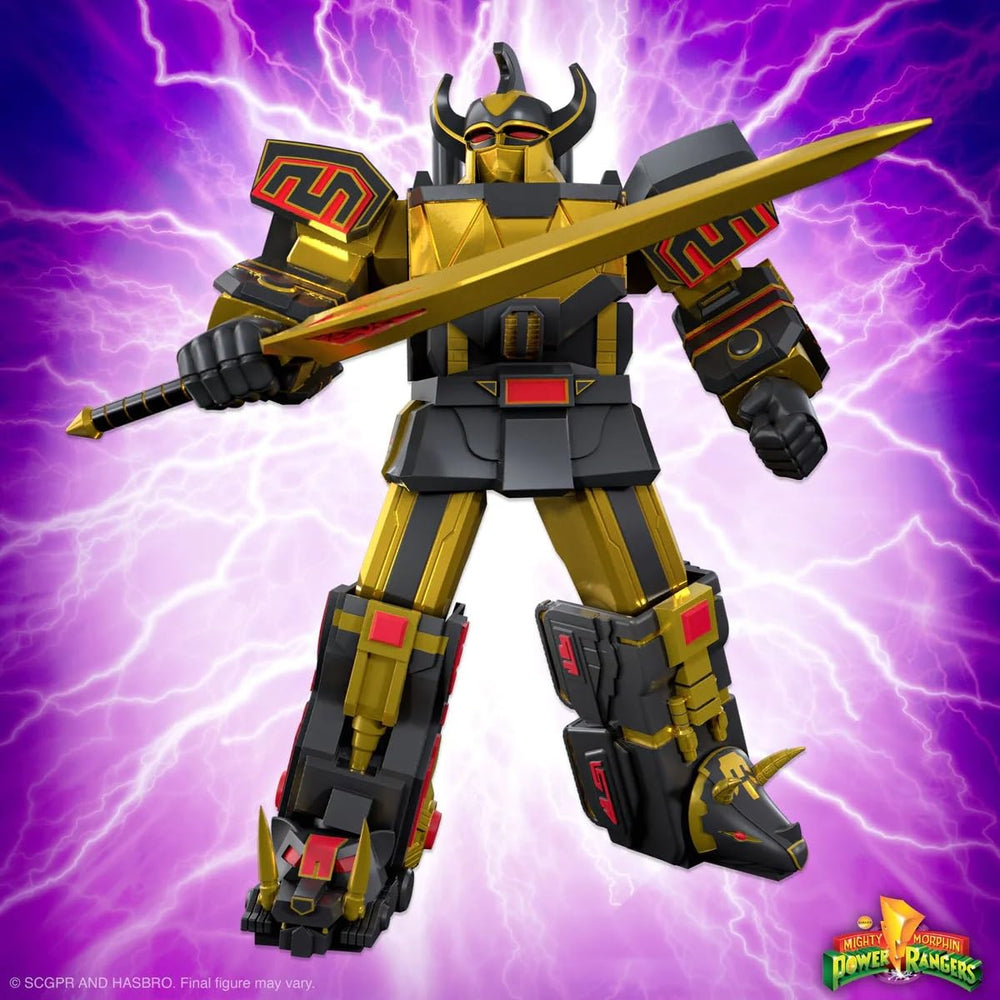 Power Sword and Mastodon Shield with three mini Rangers for Super7 ULTIMATES Megazord scenes