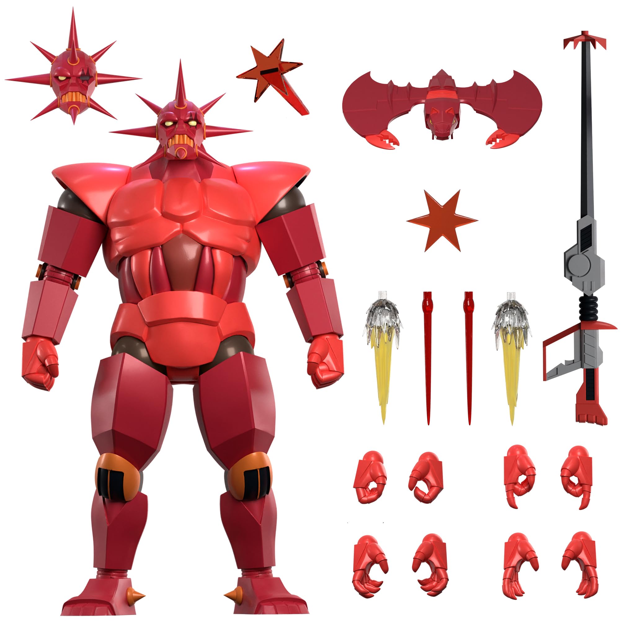 Super7 ULTIMATES SilverHawks Mon Star armored figure ready for dynamic display poses