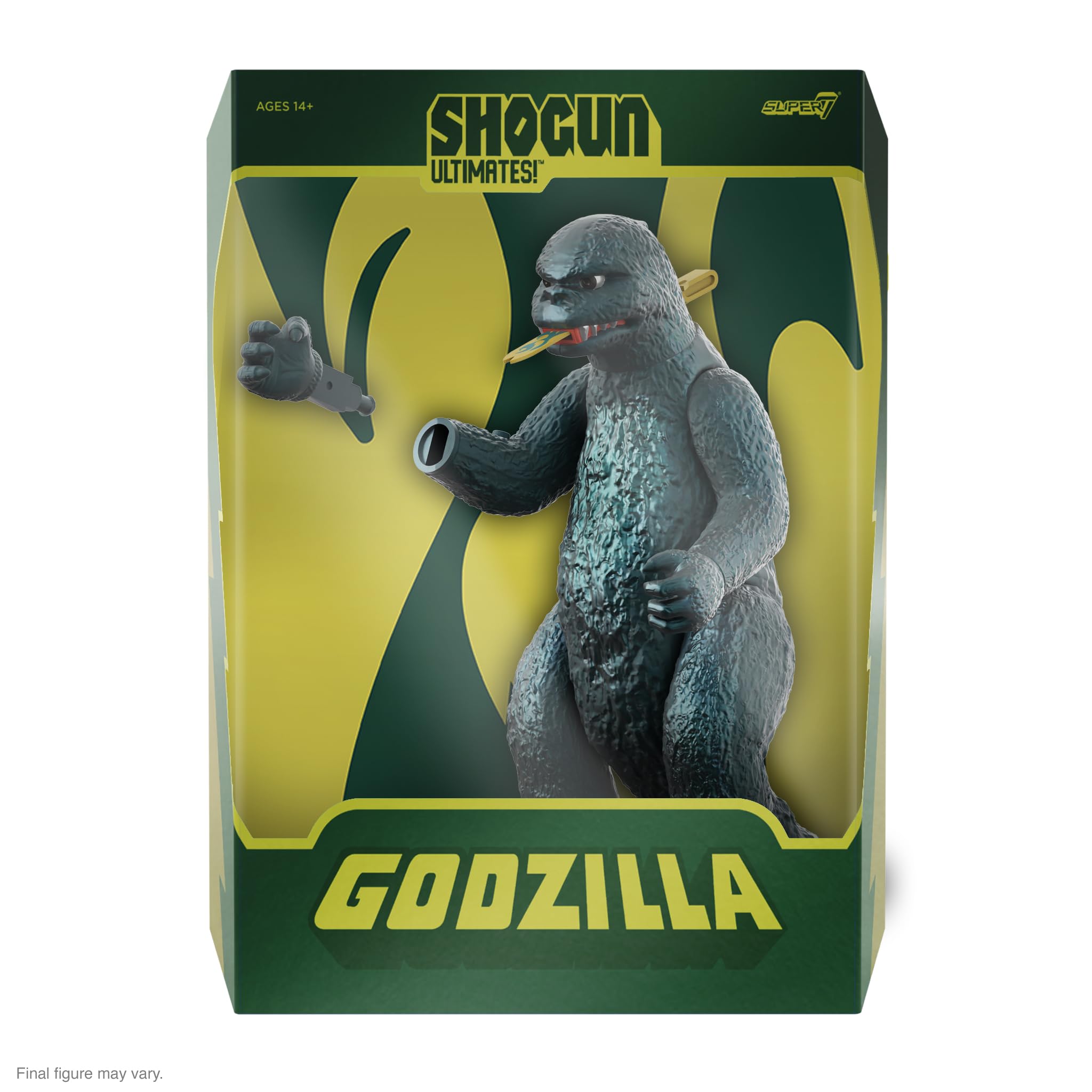 Super7 ULTIMATES! Godzilla lever-action flaming tongue detail for dramatic tabletop scenes.