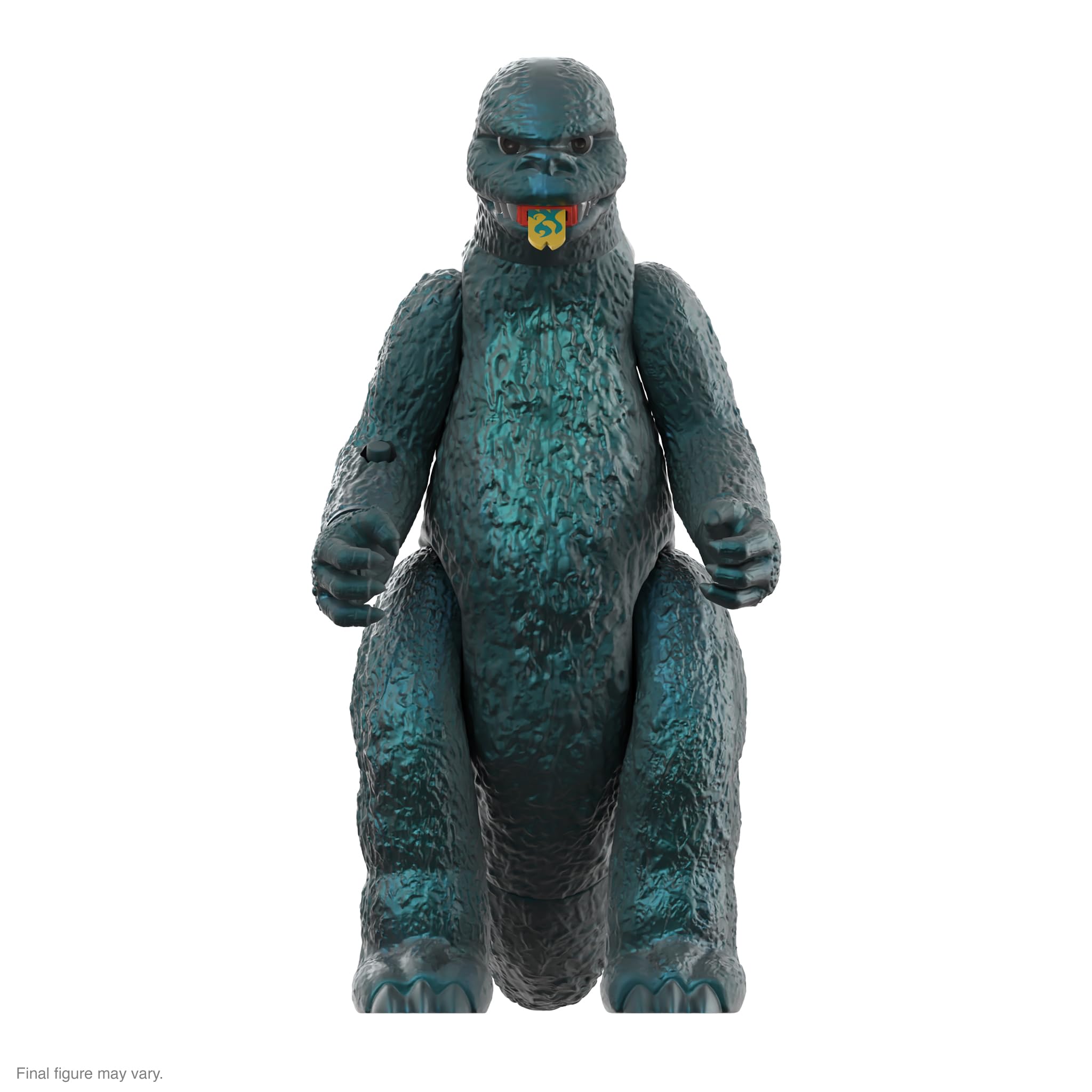Super7 ULTIMATES! Godzilla Green Metallic Hawaii figure for bold display and retro appeal.