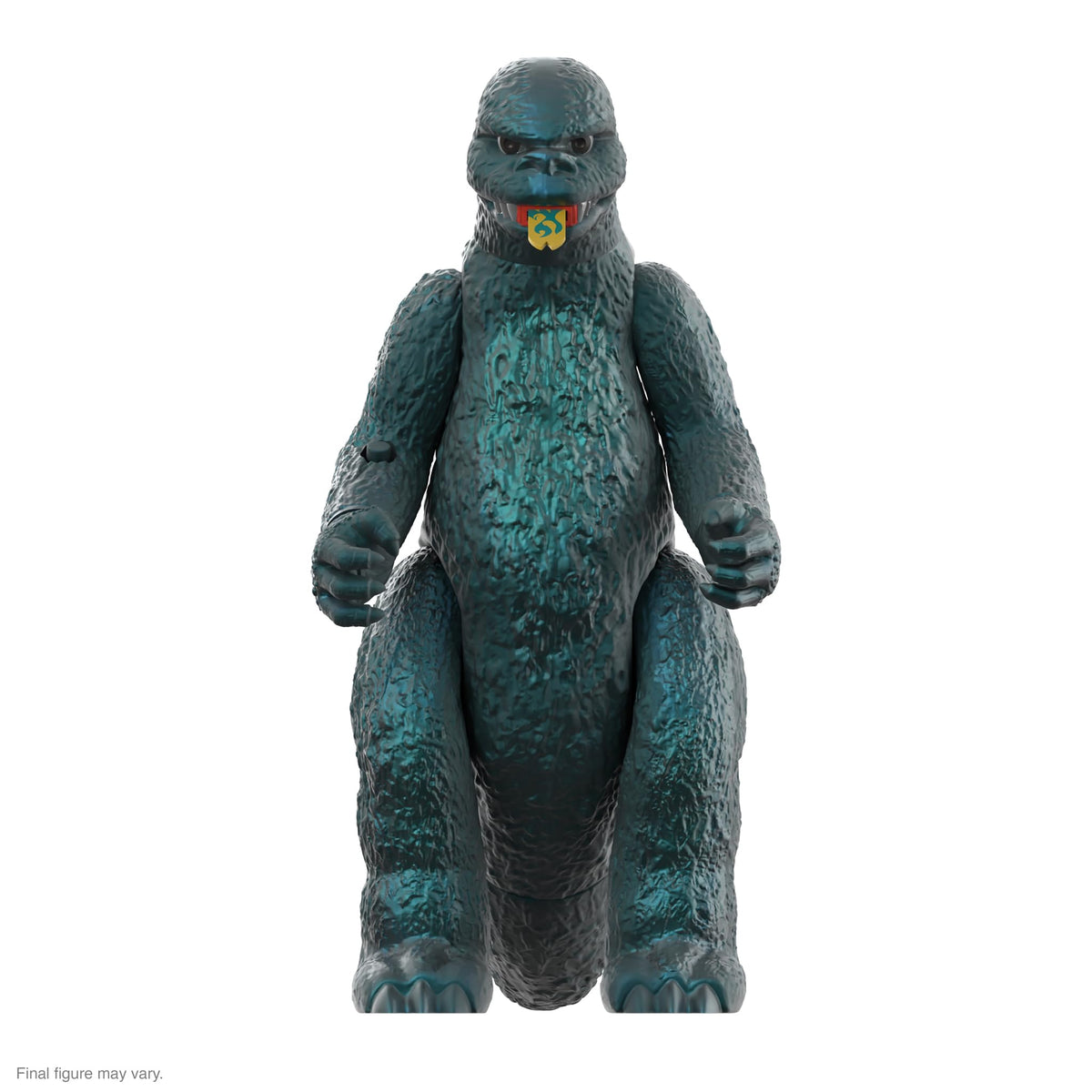 Super7 ULTIMATES! Godzilla Green Metallic Hawaii figure for bold display and retro appeal.