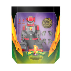 Super7 ULTIMATES Tyrannosaurus Dinozord front view enhances display