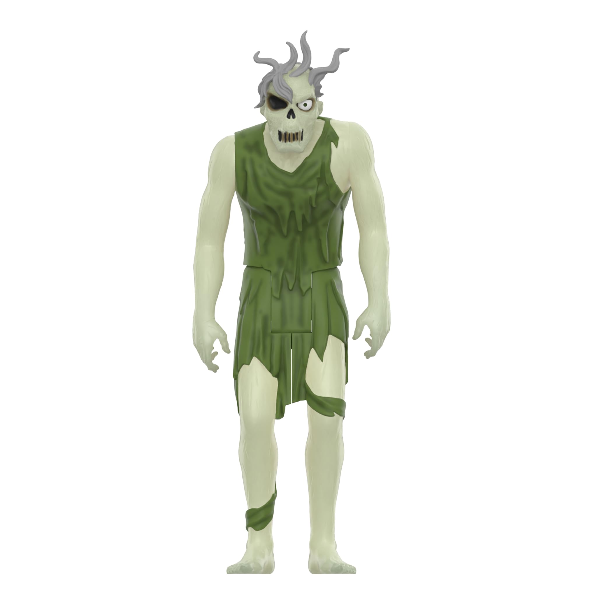 Super7 Unseen Ghoul glow-green skin shines in the dark for dramatic display