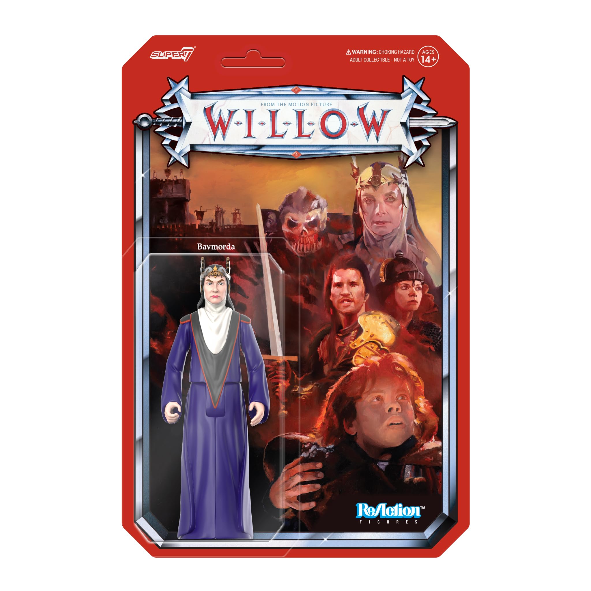 Super7 Willow Bavmorda crown: a display-ready royal accessory for collectors.