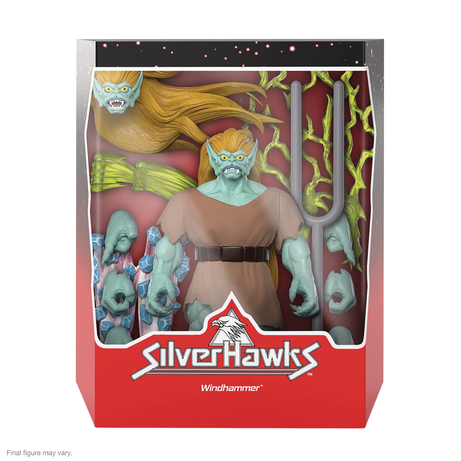 Super7 Windhammer front view showing detailed sculpting for display