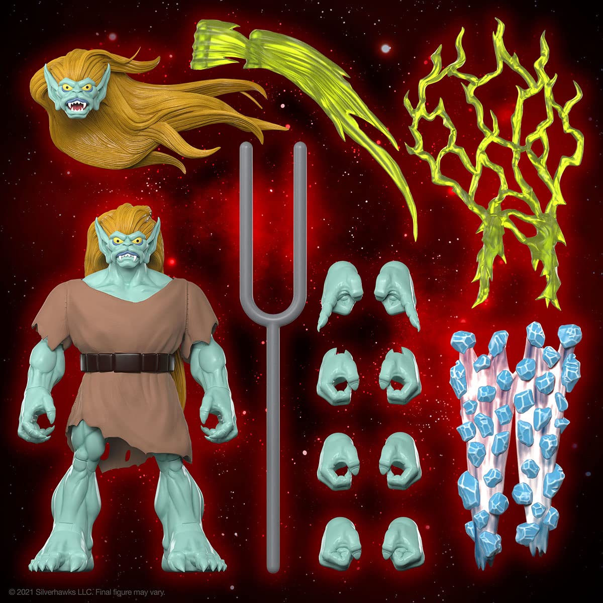 Super7 Windhammer interchangeable heads and hands for versatile posing