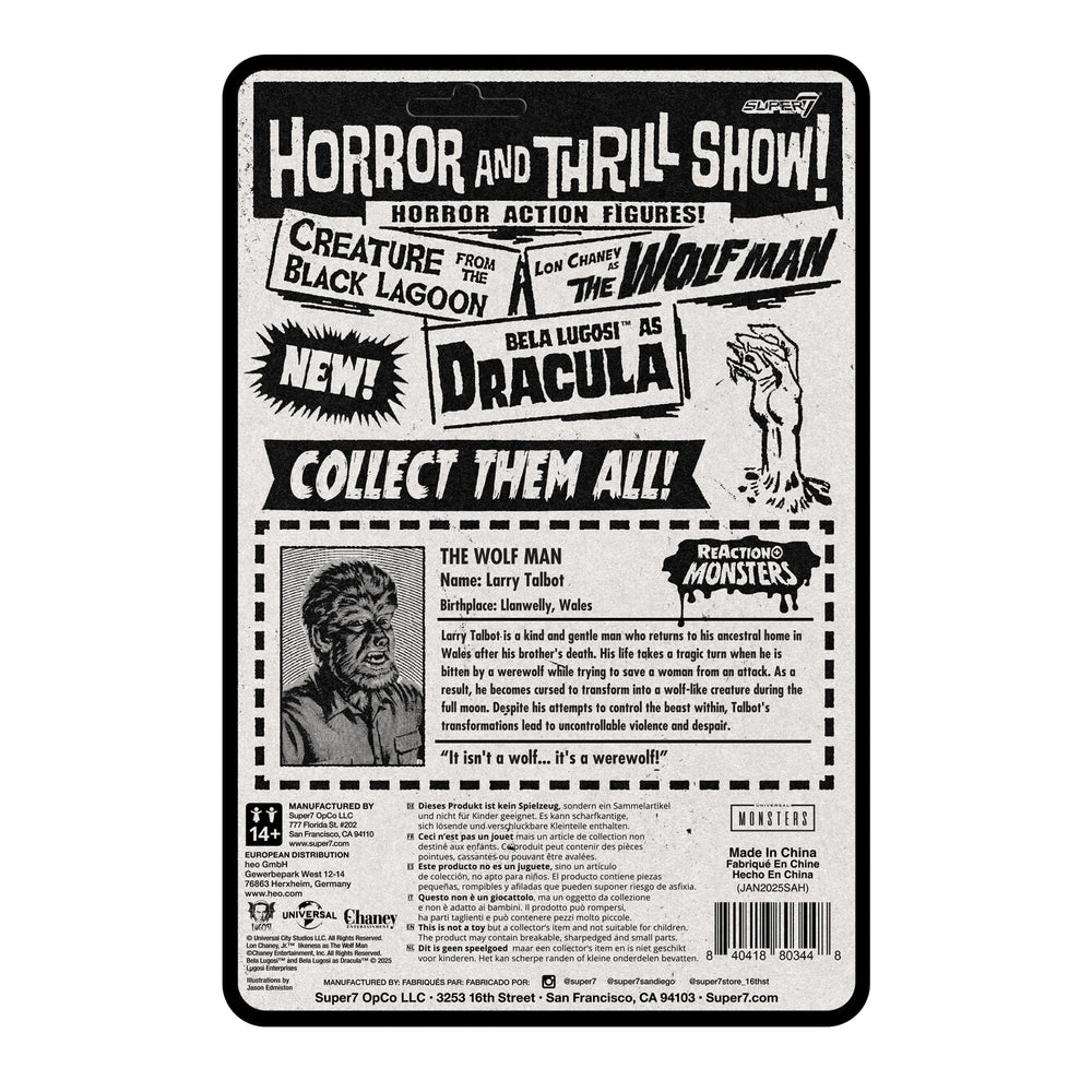 Part of the Universal Monsters collection by Super7 for retro fans.