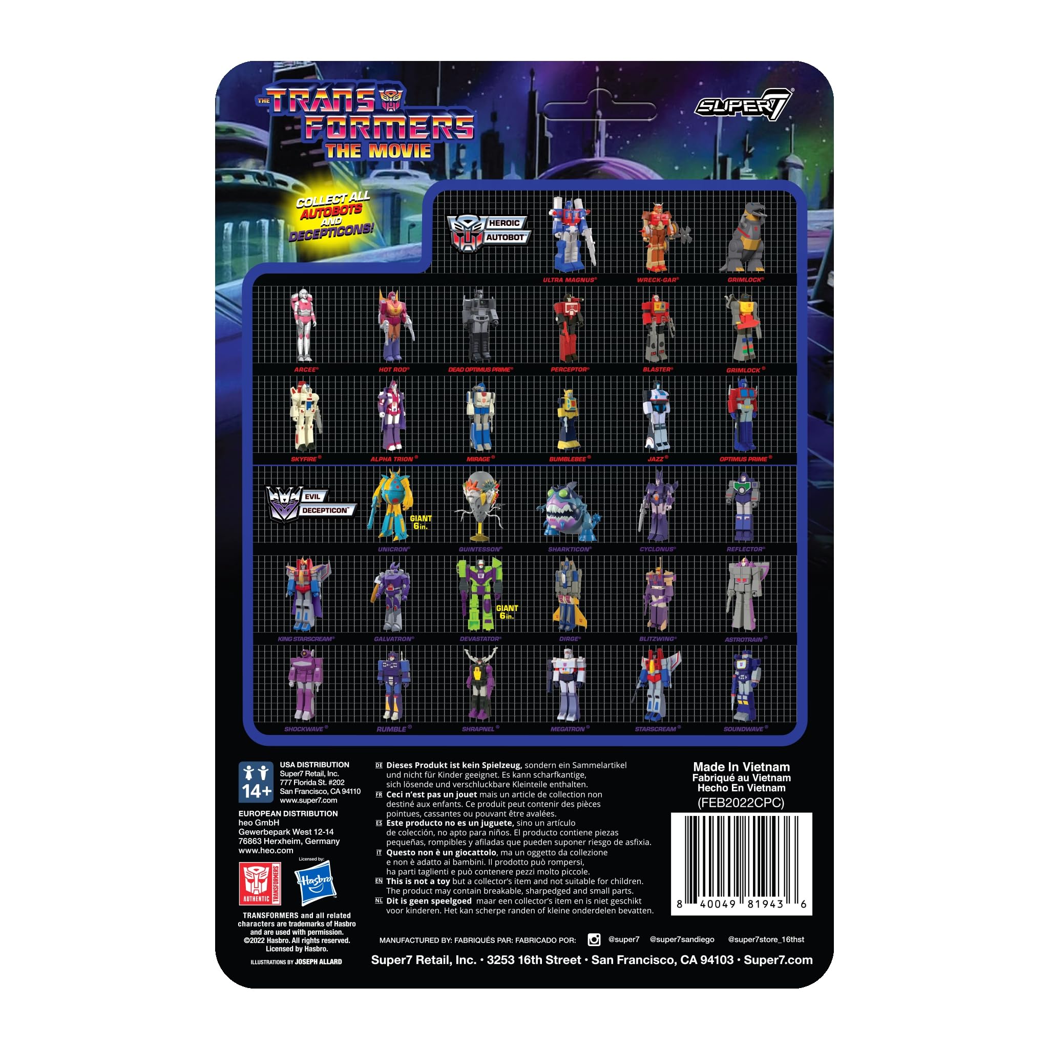 Super7 Wreck-Gar 3.75-inch scale figure fits in any collectible display.