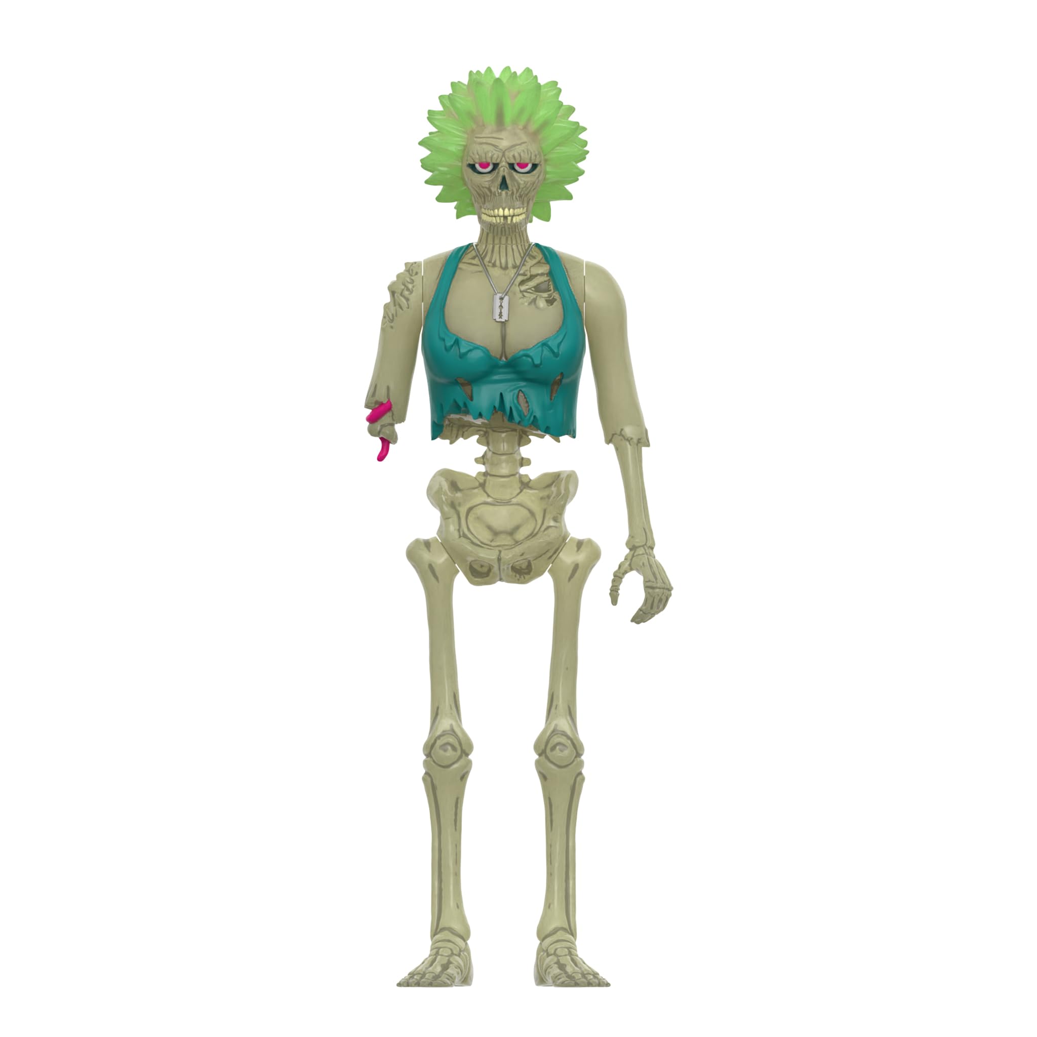 Super7 Zombie Trash poster-inspired figure enhances retro display and shelf visuals.