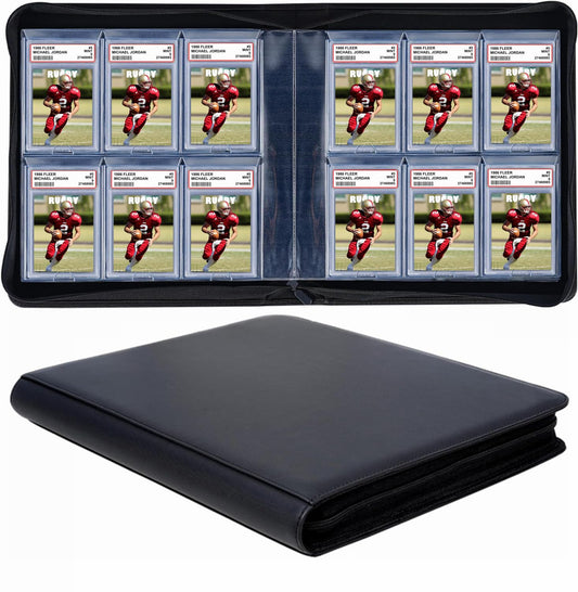 SuperAimi 60-pockets graded binder front view keeps your collection organized