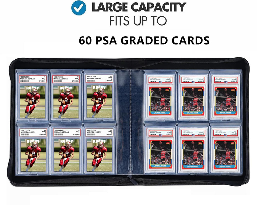 SuperAimi binder opened showing 6-pocket pages for easy access