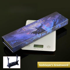 Superbuybox Nightreign Greatsword display stand pairs with shelves