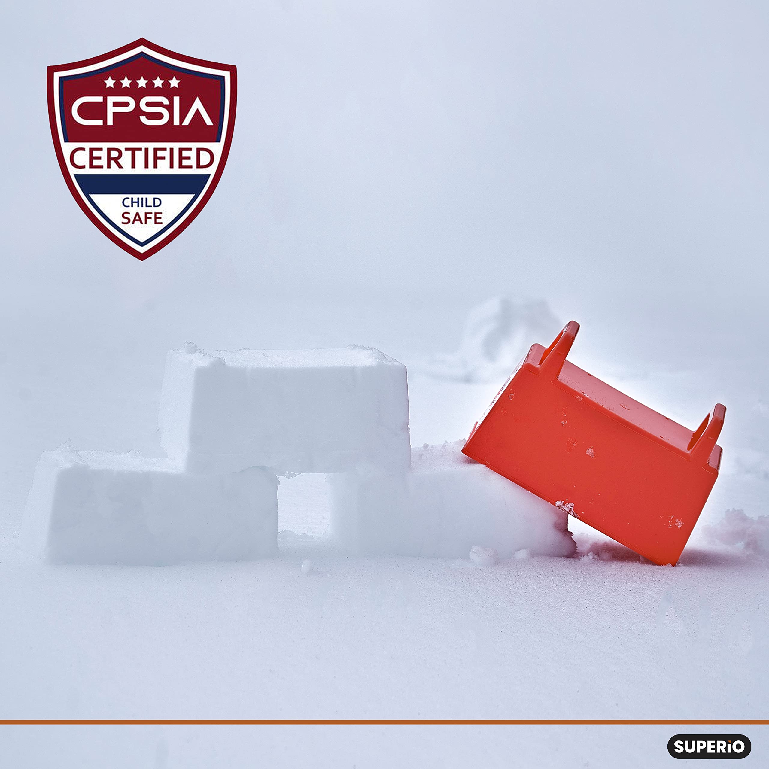 Superio Snow Brick Maker durable non-toxic materials ensure safe play.