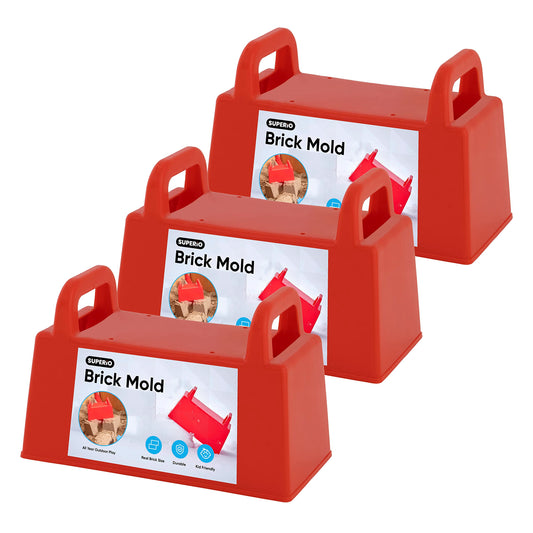 Superio Snow Brick Maker red 3-pack for igloo fort building fun