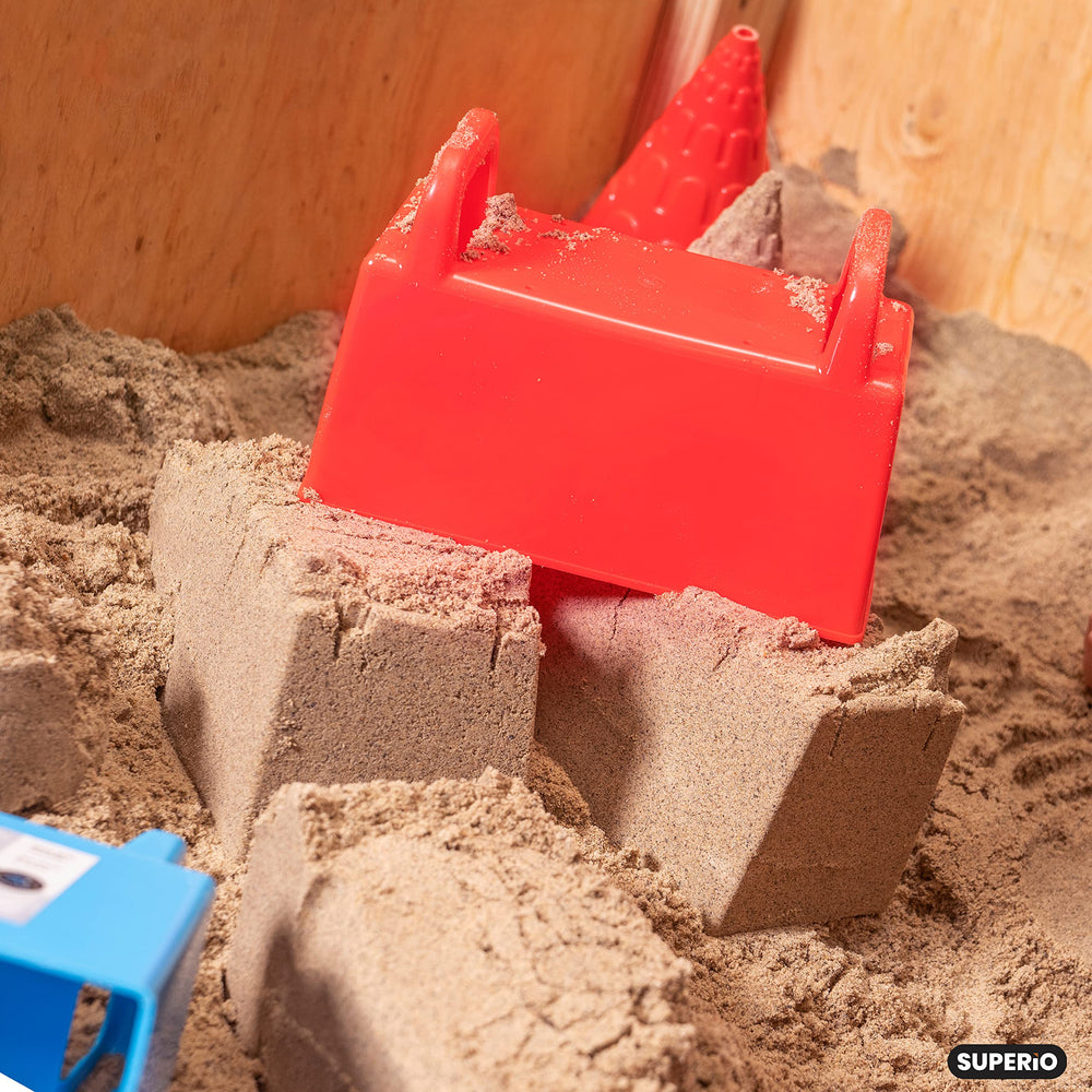 Superio Snow Brick Maker red blue six-pack packaging note.