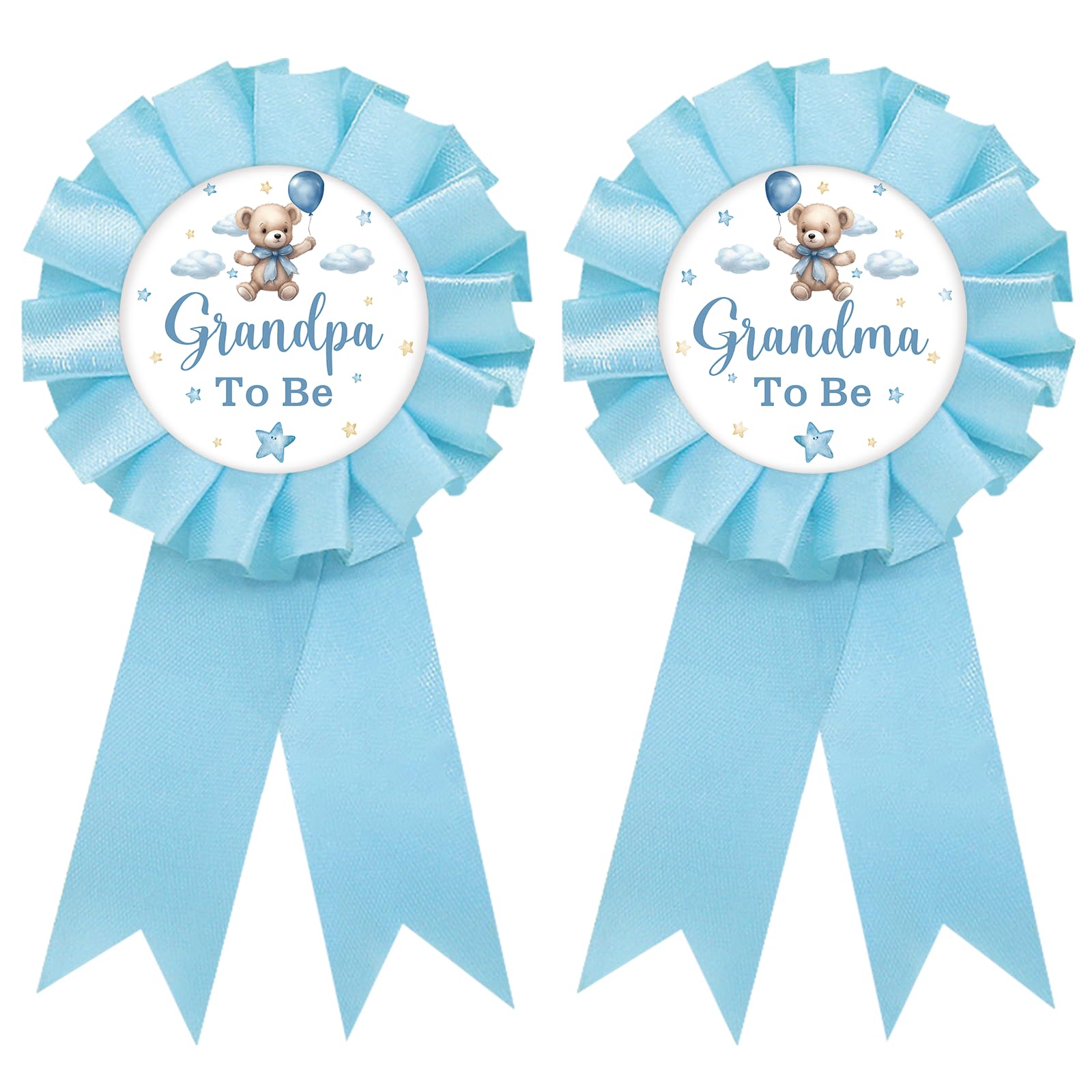 SUPERLUBY Baby Bear Grandpa-to-Be Pin enhances playful outfit announcements.