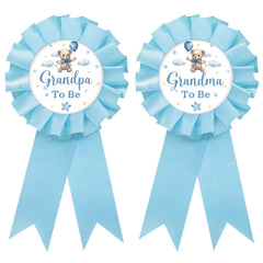 SUPERLUBY Baby Bear Grandpa-to-Be Pin enhances playful outfit announcements.