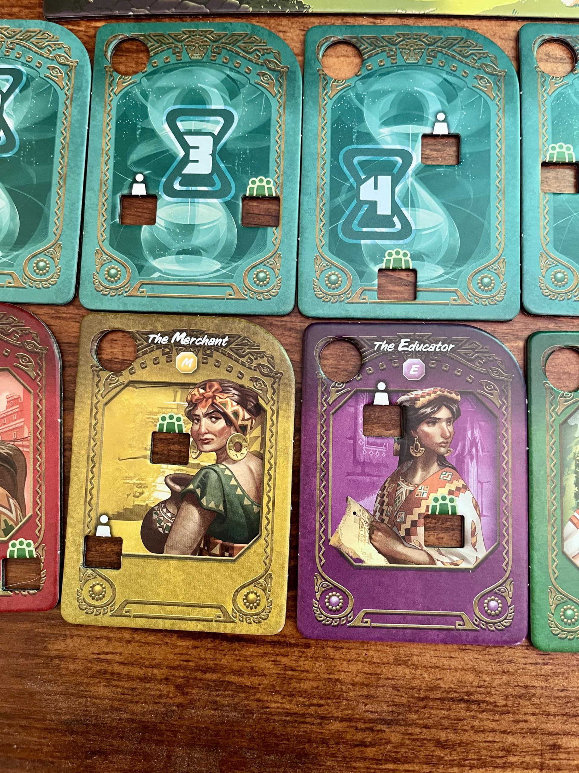 Clues tiles in Kronologic setup highlight careful alignment of evidence.