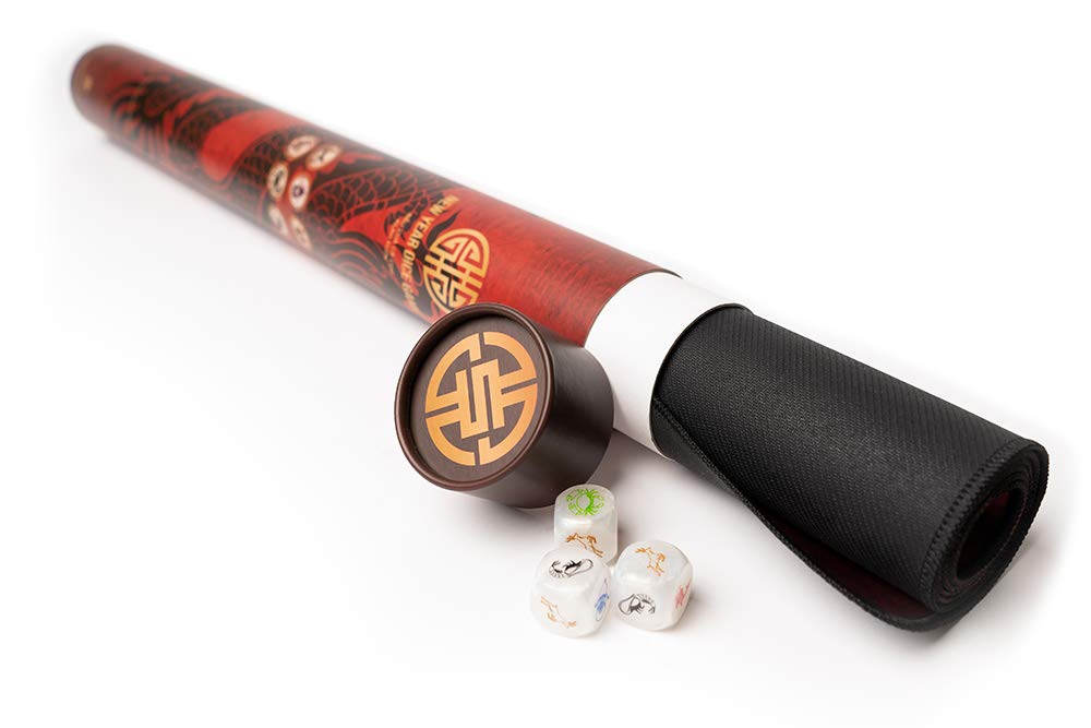 Supernice New Year Dice Game non-slip backing keeps action steady.