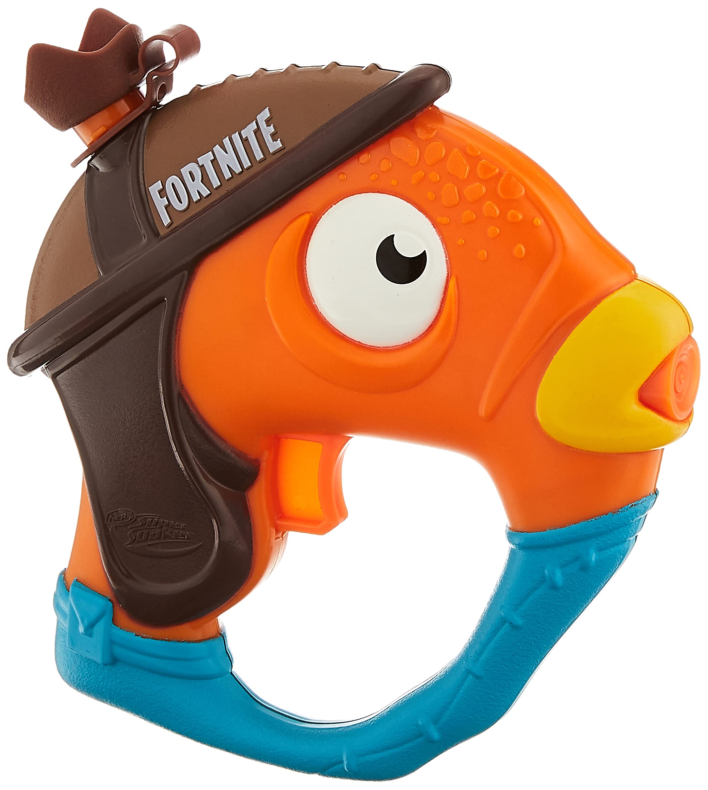 Super Soaker Fortnite Fishstick water blaster front view for portable backyard battles