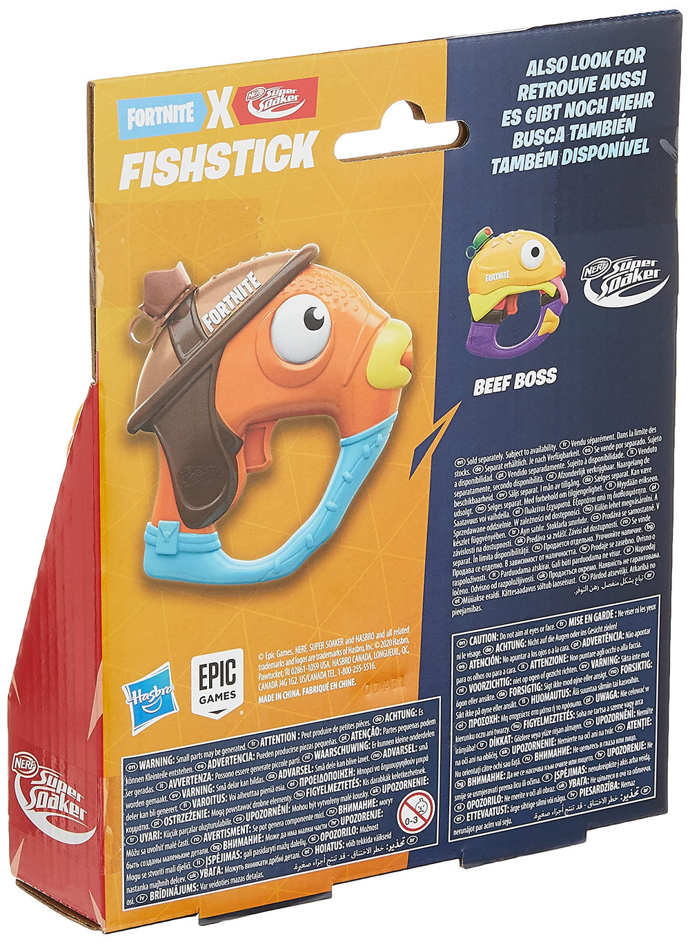 Super Soaker Fortnite Fishstick water blaster in action during a friendly game