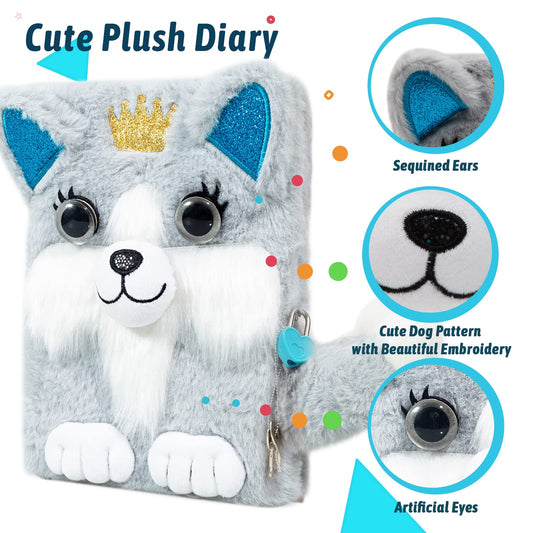 Secure lock and key on SuperStyle Diary protects secrets and ideas.