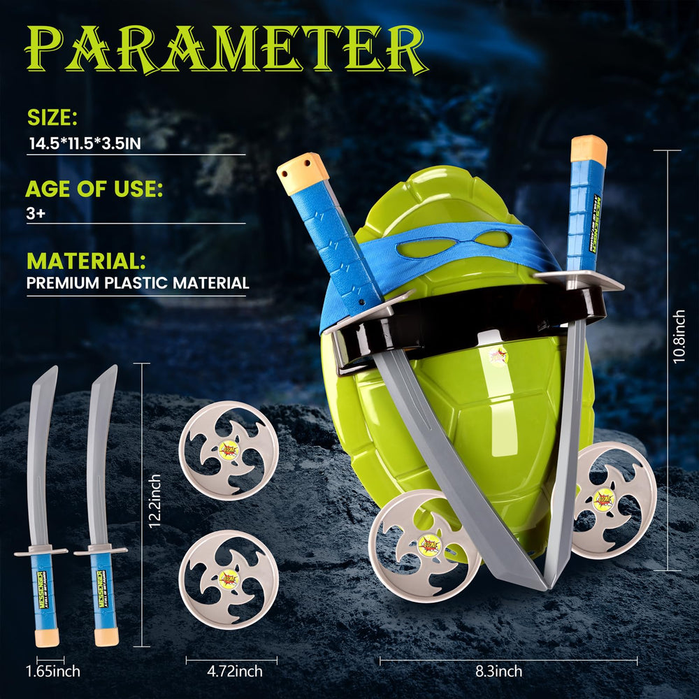Suphan turtle-shell weapons set included for imaginative roleplay adventures