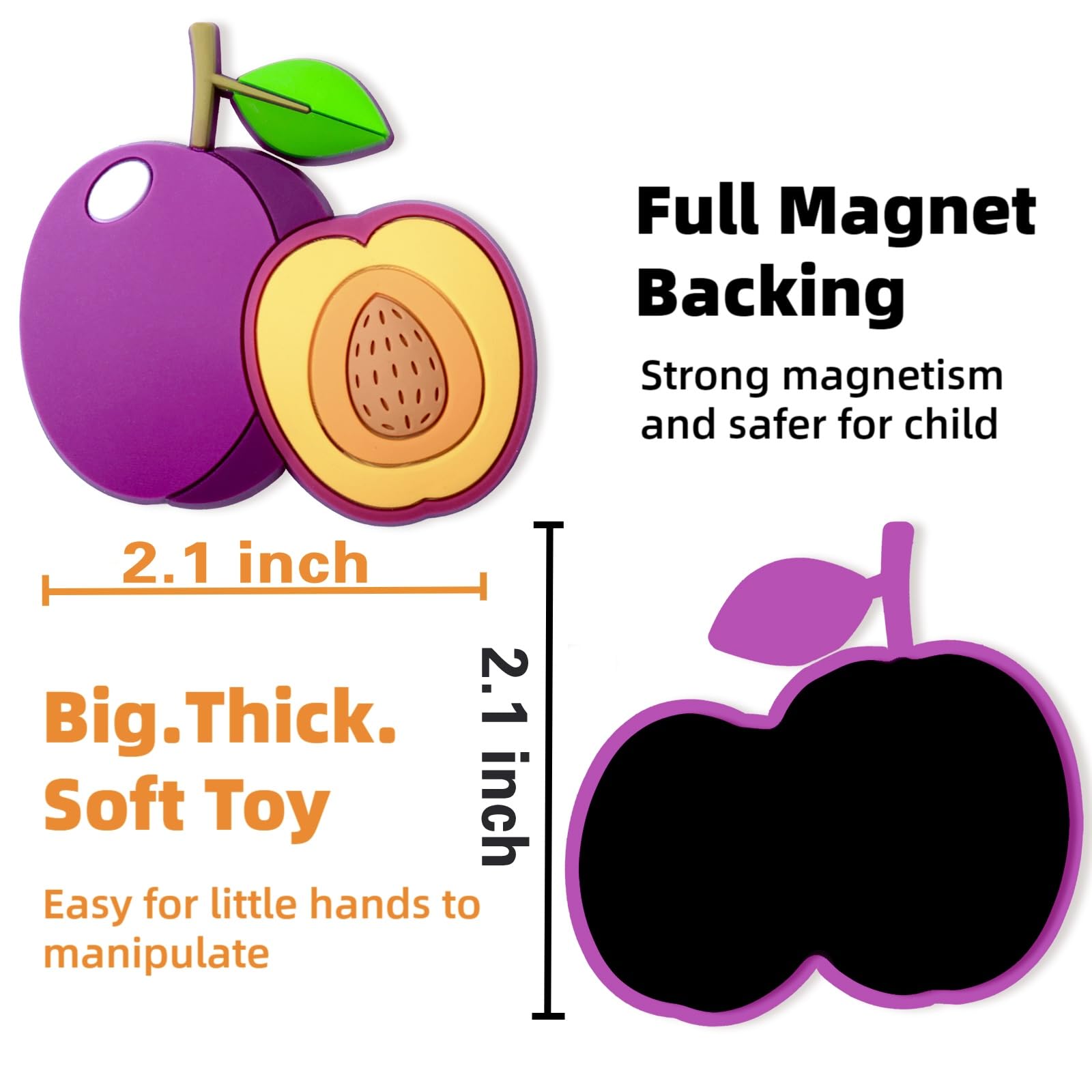 Supineedo Fridge Magnet Orange engages toddlers through tactile play on metal surfaces.