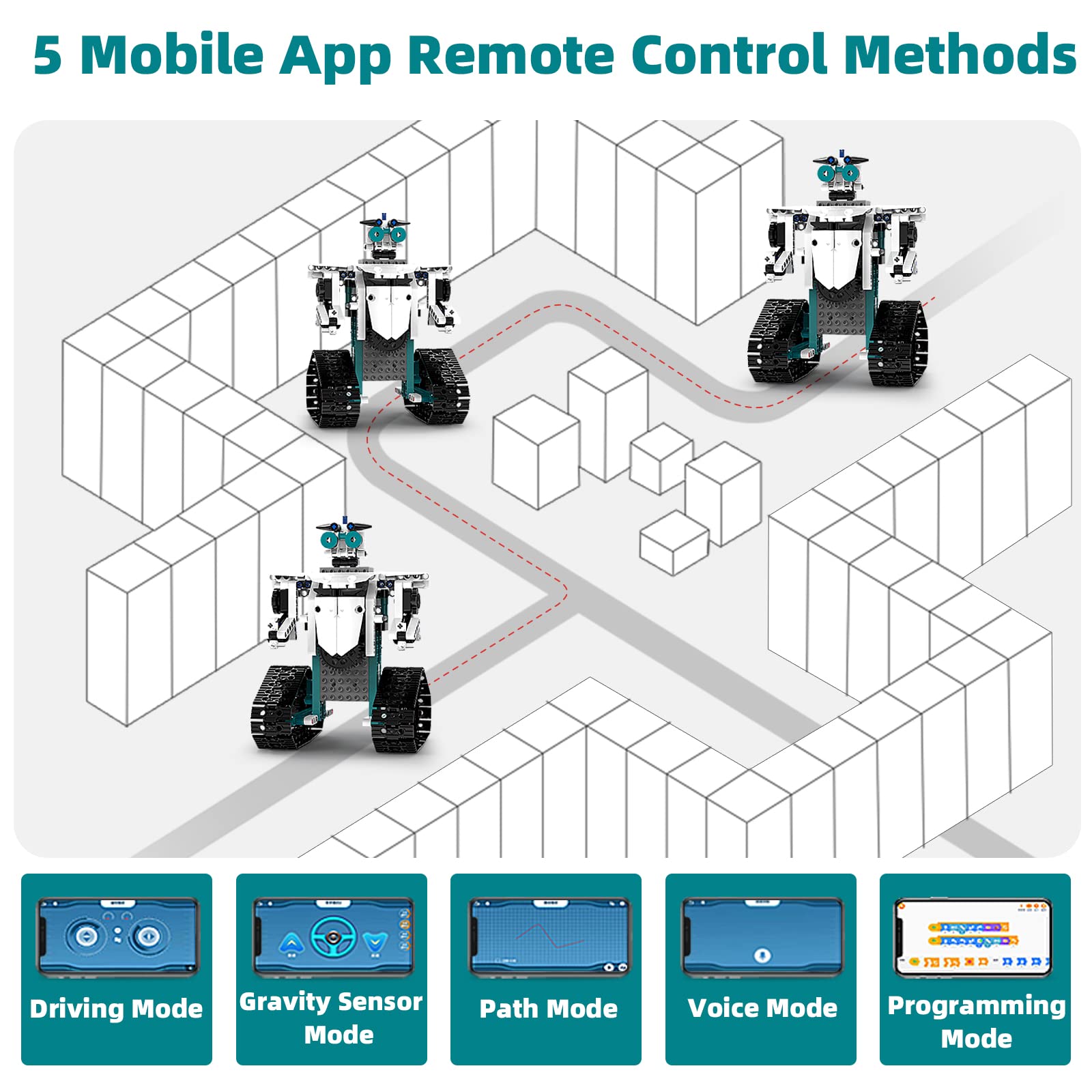 Suplanet 12-in-1 building robots enable diverse designs and imaginative play.