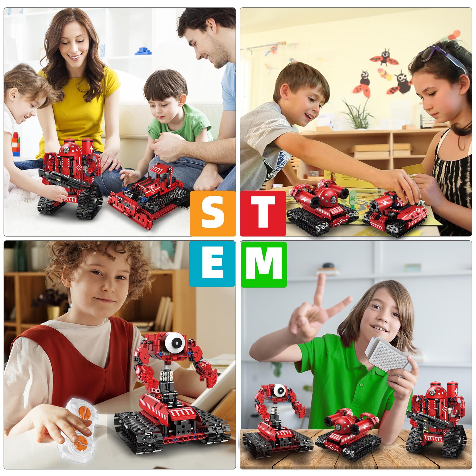 Suplanet 5-in-1 building robot showcases versatile play and learning.