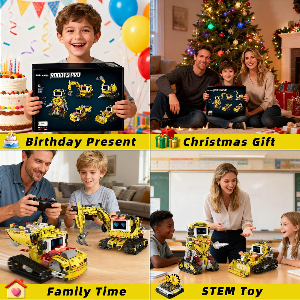 Family build time with Suplanet robot kit promotes collaboration