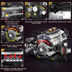 Suplanet V8 engine kit rechargeable power unit, enables immersive operation.
