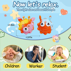 Supovil colorful animal pop it ball offering tactile sensory play.