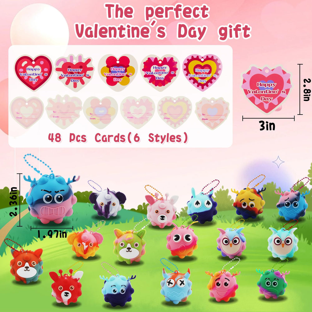 Supovil valentines cards with ball bundle, ideal classroom gifts