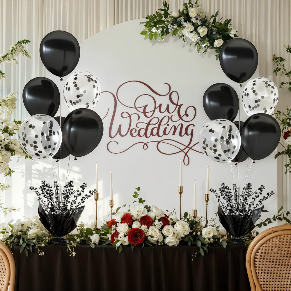 Suppromo adjustable balloon stand height for custom table arrangements.